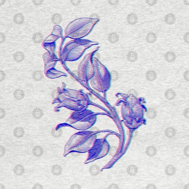 Vintage Floral 3D Style Illustration by DankFutura